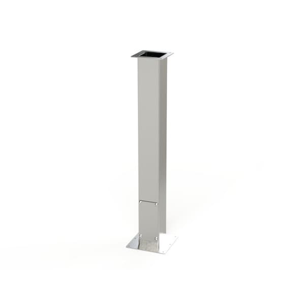 Straight Column, 35 in. H x 4 in. W x 4 in. L, 304 Stainless Steel